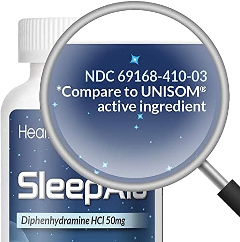HealthA2Z – Sleep Aid Diphenhydramine HCl 50 mg – Softgels – 250 Count