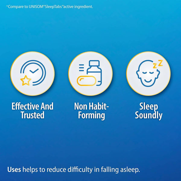 HealthA2Z – Sleep Aid Doxylamine Succinate 25 mg – 200 Tablets