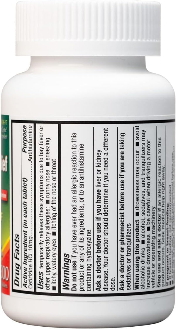 HealthA2Z – Cetirizine 10 mg Allergy Relief – 300 Tablets