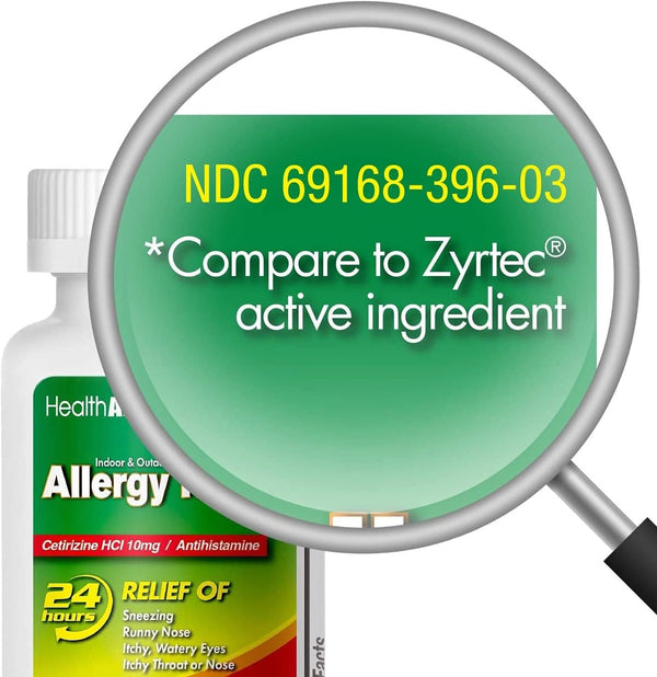 HealthA2Z – Cetirizine 10 mg Allergy Relief – 300 Tablets
