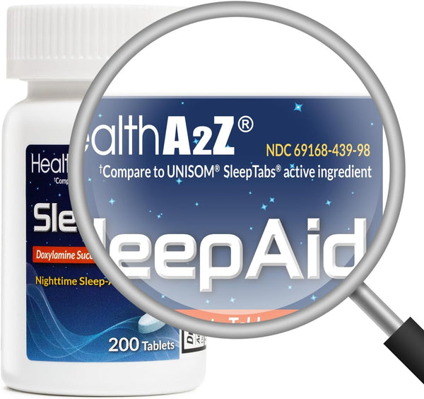 HealthA2Z – Sleep Aid Doxylamine Succinate 25 mg – 200 Tablets
