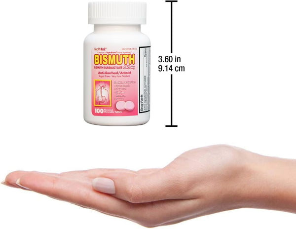 HealthA2Z – Bismuth Subsalicylate 262 mg Multi-Symptom Relief – 100 Tablets