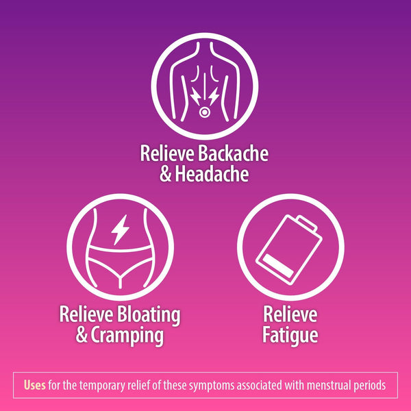 HealthA2Z® Menstrual Complete Multi-Symptom Pain Relief Tablets - Acetaminophen & Caffeine - 120ct
