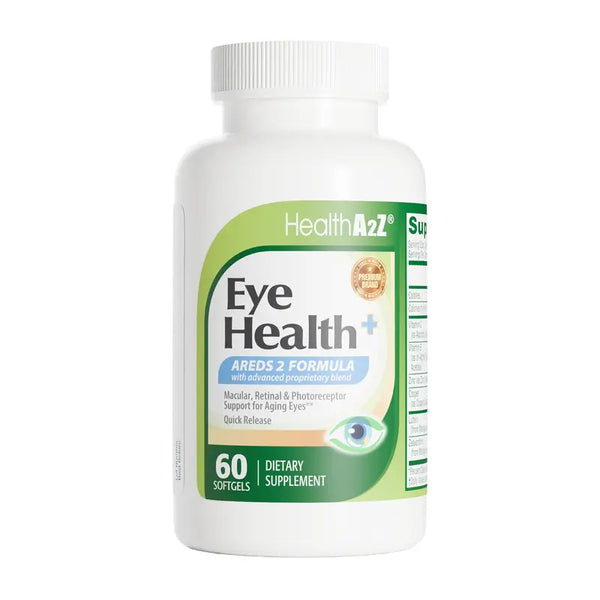HealthA2Z – Eye Health AREDS 2 Formula – Quick Release Softgels – 60 Count