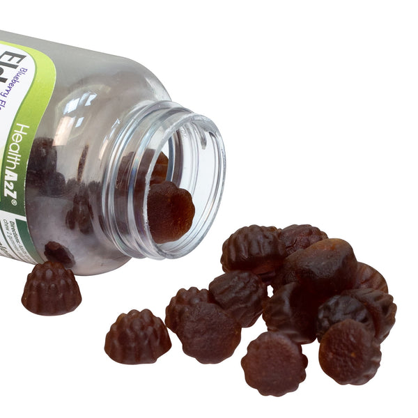 HealthA2Z - Elderberry Gummies with Vitamin C & Zinc - 60 Count
