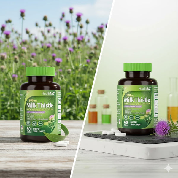 HealthA2Z - Milk Thistle Extract Tablets - 60 Count